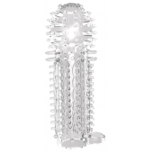 Закрытая прозрачная насадка на пенис с шипиками Nubby Sleeve - 14,5 см. - Chisa - в Королеве купить с доставкой