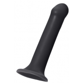 Черный фаллос на присоске Silicone Bendable Dildo XL - 20 см. - Strap-on-me - купить с доставкой в Королеве
