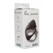 Черное эрекционное виброкольцо Pure Passion Sunset - Lola Games - в Королеве купить с доставкой