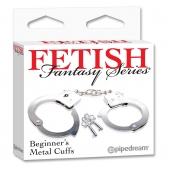 Металлические наручники Beginner s Metal Cuffs - Pipedream - купить с доставкой в Королеве
