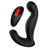 Черный вибромассажер простаты SWIRLING P-PLEASER - Dream Toys - в Королеве купить с доставкой