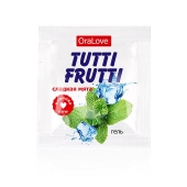Пробник гель-смазки Tutti-frutti со вкусом мяты - 4 гр. - Биоритм - купить с доставкой в Королеве