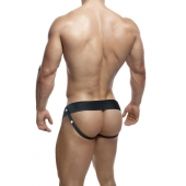 Черный мужской страпон DR. SKIN 6INCH HOLLOW STRAP ON - 16 см. - Blush Novelties - купить с доставкой в Королеве