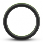 Черно-зеленое эрекционное кольцо Silicone Go Pro Cock Ring - Blush Novelties - в Королеве купить с доставкой