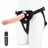 Регулируемые трусики с вибрирующей насадкой - 21 см. - Lux Fetish - купить с доставкой в Королеве
