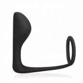 Стимулятор простаты с фиксацией эрекционным кольцом Prostate Gear - BlueLine - в Королеве купить с доставкой