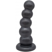 Черная насадка-плаг на харнесс PLATINUM 7 - 19,5 см. - LOVETOY (А-Полимер) - купить с доставкой в Королеве