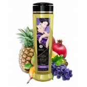 Массажное масло Libido Exotic Fruits с ароматом экзотических фруктов - 240 мл. - Shunga - купить с доставкой в Королеве