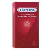 Презервативы Torex  Сладкая любовь  с ароматом клубники - 12 шт. - Torex - купить с доставкой в Королеве
