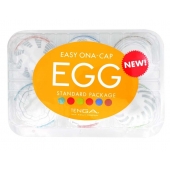 Набор из 6 мастурбаторов Tenga EGG Easy Beat с различным рельефом - Tenga - в Королеве купить с доставкой