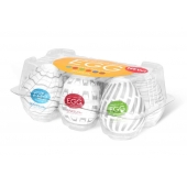 Набор из 6 мастурбаторов Tenga EGG Easy Beat с различным рельефом - Tenga - в Королеве купить с доставкой