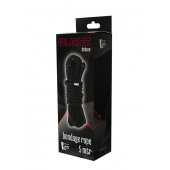 Черная веревка для шибари DELUXE BONDAGE ROPE - 5 м. - Dream Toys - купить с доставкой в Королеве