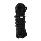 Черная веревка для шибари DELUXE BONDAGE ROPE - 5 м. - Dream Toys - купить с доставкой в Королеве