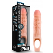 Телесный реалистичный фаллоудлинитель 9 Inch Silicone Cock Sheath Penis Extender - 22,86 см. - Blush Novelties - в Королеве купить с доставкой