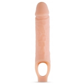 Телесный реалистичный фаллоудлинитель 10 Inch Silicone Cock Sheath Penis Extender - 25,4 см. - Blush Novelties - в Королеве купить с доставкой