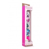 Яркий вибромассажёр с принтом Play Yummy - 17,8 см. - Blush Novelties