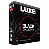 Черные презервативы LUXE Royal Black Collection - 3 шт. - Luxe - купить с доставкой в Королеве