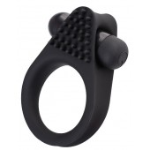 Черное эрекционное виброкольцо Brid с шипиками - A-toys - в Королеве купить с доставкой