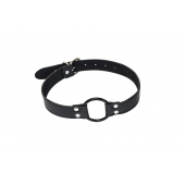 Черный кляп-кольцо Modesty - Lola Games - купить с доставкой в Королеве