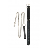 Черный ошейник с поводком Wild - Lola Games - купить с доставкой в Королеве