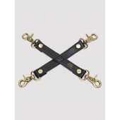 Черный фиксатор для манжет Bound to You Faux Leather Hogtie - Fifty Shades of Grey - купить с доставкой в Королеве