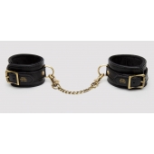 Черные оковы на ноги Bound to You Faux Leather Ankle Cuffs - Fifty Shades of Grey - купить с доставкой в Королеве