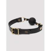 Черный кляп-шар Bound to You Faux Leather Ball Gag - Fifty Shades of Grey - купить с доставкой в Королеве