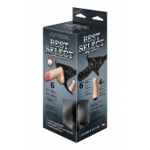 Черный пояс для женщин BEST SELECT с 3 насадками - LOVETOY (А-Полимер) - купить с доставкой в Королеве