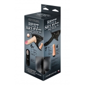 Черный женский пояс BEST SELECT с 3 насадками и вибрацией - LOVETOY (А-Полимер) - купить с доставкой в Королеве