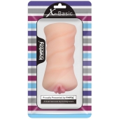 Телесный мастурбатор-вагина X-Basic Pocket Pussy без вибрации - Lovetoy - в Королеве купить с доставкой