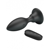 Черная анальная вибропробка с пультом Mr.Play - 10,8 см. - Baile