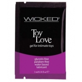 Лубрикант на водной основе для использования с игрушками WICKED Toy Love - 3 мл. - Wicked - купить с доставкой в Королеве