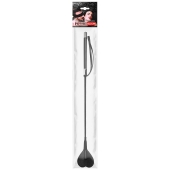 Черный стек с наконечником-сердечком - 54 см. - Notabu - купить с доставкой в Королеве