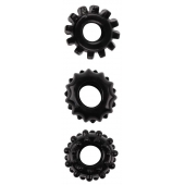 Набор из 3 черных эрекционных колец SET OF 3 COCKRINGS - Dream Toys - в Королеве купить с доставкой