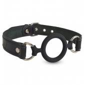 Силиконовый кляп-рамка на кожаных ремешках - Sitabella - купить с доставкой в Королеве