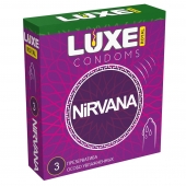 Презервативы с увеличенным количеством смазки LUXE Royal Nirvana - 3 шт. - Luxe - купить с доставкой в Королеве