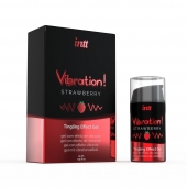 Жидкий интимный гель с эффектом вибрации Vibration! Strawberry - 15 мл. - INTT - купить с доставкой в Королеве