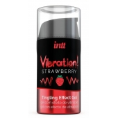 Жидкий интимный гель с эффектом вибрации Vibration! Strawberry - 15 мл. - INTT - купить с доставкой в Королеве