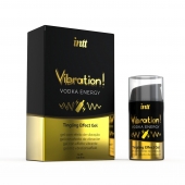 Жидкий интимный гель с эффектом вибрации Vibration! Vodka Energy - 15 мл. - INTT - купить с доставкой в Королеве