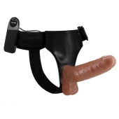 Страпон на трусиках с вибрацией Ultra Passionate Harness - 16 см. - Baile - купить с доставкой в Королеве