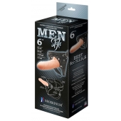 Телесный пустотелый харнесс MEN Style - 17,5 см. - LOVETOY (А-Полимер) - купить с доставкой в Королеве