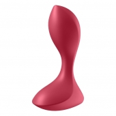 Красный вибромассажёр простаты Satisfyer Backdoor Lover - 14 см. - Satisfyer - в Королеве купить с доставкой