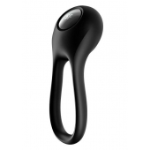 Черное эрекционное виброкольцо Majestic Duo - Satisfyer - в Королеве купить с доставкой