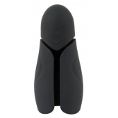 Черный силиконовый вибромастурбатор с нагревом Masturbator with 2 Functions - Orion - в Королеве купить с доставкой