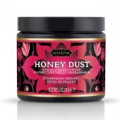 Пудра для тела Honey Dust Body Powder с ароматом клубники - 170 гр. - Kama Sutra - купить с доставкой в Королеве