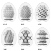 Набор из 6 мастурбаторов Tenga EGG IV с различным рельефом - Tenga - в Королеве купить с доставкой