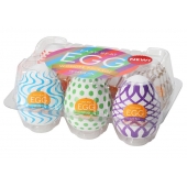 Набор из 6 мастурбаторов Tenga EGG IV с различным рельефом - Tenga - в Королеве купить с доставкой