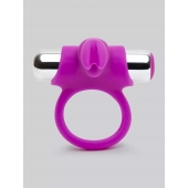 Лиловое виброкольцо с пультом ДУ Remote Control Cock Ring - Happy Rabbit - в Королеве купить с доставкой