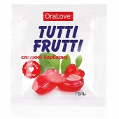 Гель-смазка Tutti-frutti со вкусом барбариса - 4 гр. - Биоритм - купить с доставкой в Королеве