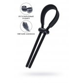 Черное эрекционное лассо на пенис Keb - A-toys - в Королеве купить с доставкой